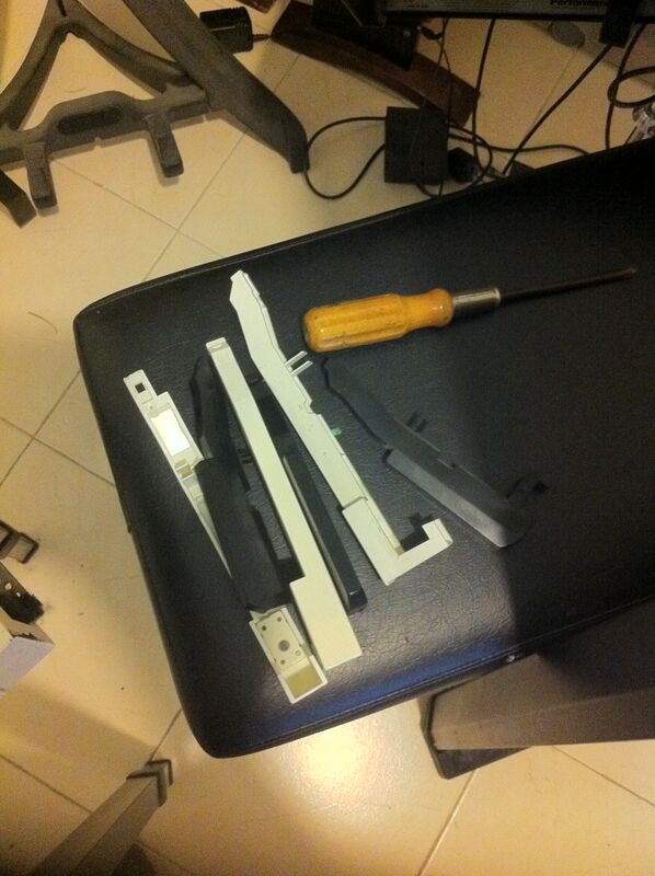 Another view of the removed keys